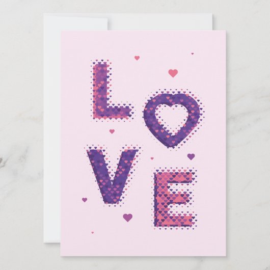 Liebe und Herz Karte (Vorderseite)