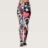 Liebe- und Herz-Leggings Leggings (Rückseite)