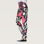 Liebe- und Herz-Leggings Leggings (Links)