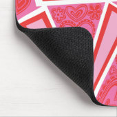 LIEBE- und HERZ-Mausunterlage Mousepad (Ecke)