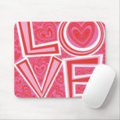 LIEBE- und HERZ-Mausunterlage Mousepad (Mit Mouse)