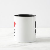 LIEBE und Herz Minimalistisch Elegant Tasse (Zentrum)