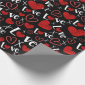 Liebe und Herz nahtlos Geschenkpapier (Ecke)