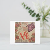 Liebe und Herz Postkarte (Stehend Vorderseite)