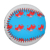 Liebe und Herz romantisches Design Baseball (Vorderseite Links)