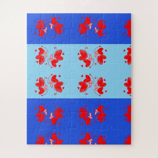 Liebe und Herz romantisches Design Puzzle (Vertikal)