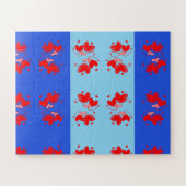 Liebe und Herz romantisches Design Puzzle (Horizontal)