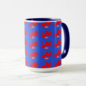 Liebe und Herz romantisches Design Tasse (VorderseiteRechts)