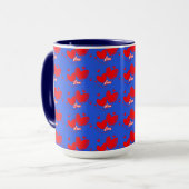 Liebe und Herz romantisches Design Tasse (Vorderseite Links)
