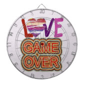 Liebe und Herzspiel Dartscheibe (vorne)