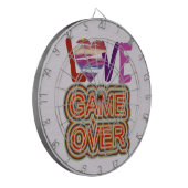 Liebe und Herzspiel Dartscheibe (Vorderseite Links)