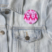 Liebe und Hilfe beim Brustkrebs Button (Beispiel)