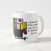 Liebe und Hoffnung Jumbo-Tasse (Vorderseite Rechts)