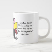 Liebe und Hoffnung Jumbo-Tasse (Rechts)