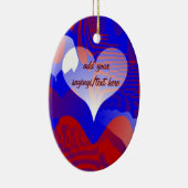 Liebe und Hoffnung Keramik Ornament (Rechts)