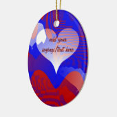 Liebe und Hoffnung Keramik Ornament (Links)