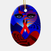 Liebe und Hoffnung Keramik Ornament (Hinten)