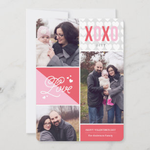 Liebe und Hugs Foto Valentine Feiertagskarte
