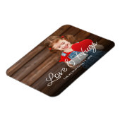 Liebe und Hugs Valentine's Day Foto Overlay Magnet (Linke Seite)