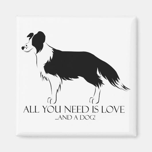 Liebe und Hund Magnet (Vorne)