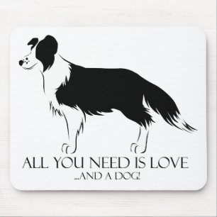 Liebe und Hund Mousepad