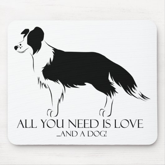 Liebe und Hund Mousepad (Vorne)
