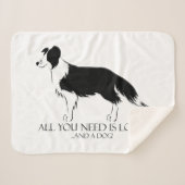 Liebe und Hund Sherpadecke (Vorderseite (Horizontal))