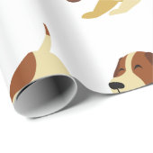 "Liebe und Hunde" Thema Geschenkpapier (Rolleneckpunkt)