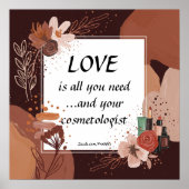 Liebe und Ihr Kosmetiker Boho-Stil Poster (Vorne)