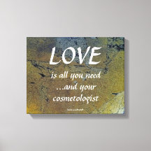 Liebe und Ihr Kosmetologe am Black Gold Leaf