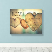 Liebe und Ihr Kosmetologe Leinwanddruck (Insitu (Holzboden))