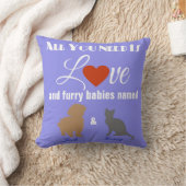 Liebe und Ihre Pelzbabys Kissen (Decke)