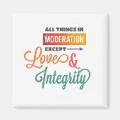 Liebe und Integrationsschrift Magnet (Vorne)