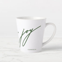 Liebe und Joschschrift Grüner Name Weihnachtsfeier Milchtasse