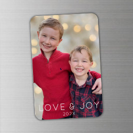 Liebe und Joy Kids Foto Weihnachtsmagnet Magnet