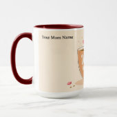 Liebe und Kaffee für Mama | Elegantes Geschenk Tasse (Links)