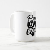 Liebe und Kaffee Kaffeetasse (Vorderseite Links)