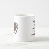 Liebe und Kaffee Keramik Tasse (Mittel)