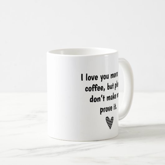 Liebe und Kaffee, lustige Ehe zitiert einfach Kaffeetasse (VorderseiteRechts)