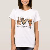 Liebe und Kaffee T-Shirt (Vorderseite)