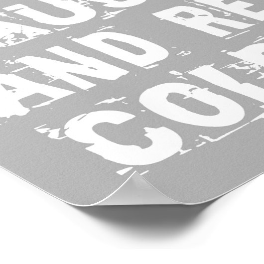 Liebe und Kaltbier Poster (Ecke)