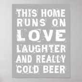 Liebe und Kaltbier Poster (Vorne)