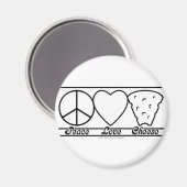Liebe und Käse Magnet (Vorderseite/Rückseite)