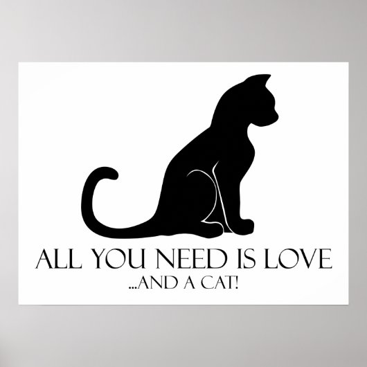 Liebe und Katze Poster (Vorne)