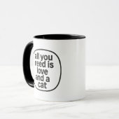 Liebe und Katze Tasse (Vorderseite Links)