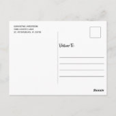 Liebe und Kisses Foto Valentine Postkarte (Rückseite)