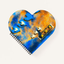 Liebe und Kisses Notizblock