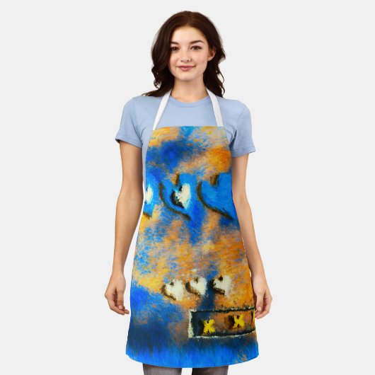 Liebe und Kisses Schürze (Getragen)