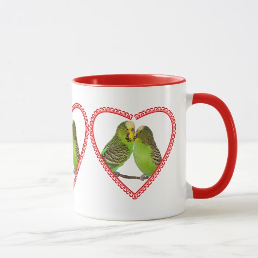 Liebe und Kisses Tasse (Rechts)