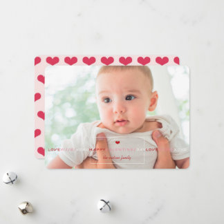 Liebe und Kisses XOXO Box Valentine's Day Foto Feiertagskarte